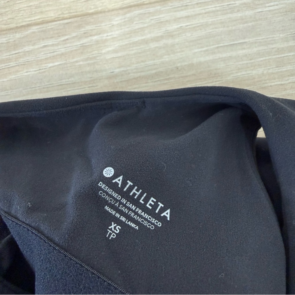Athleta Black Wrap Waist Crop Tank - Picture 7 of 7